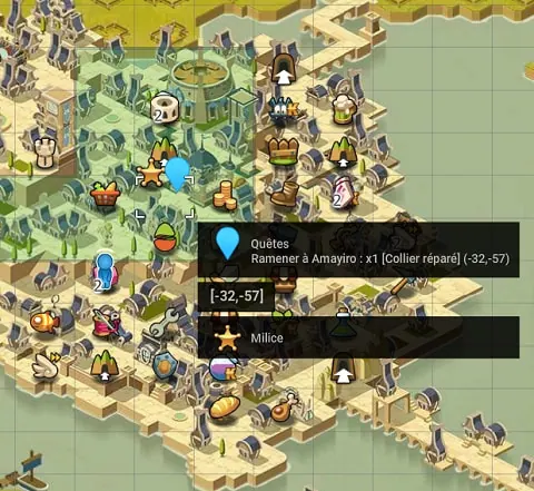 quête À vol d'oiseau dofus