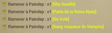 quête Une friandise pas comme les autres