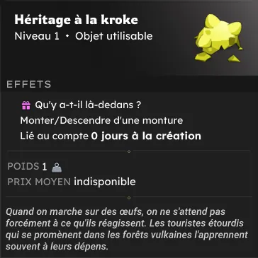 Saison Ocre dofus héritage