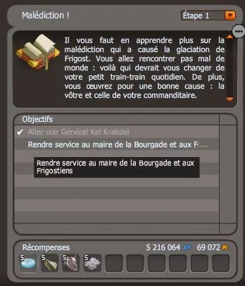 malédiction dofus
