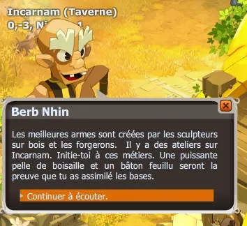 Le choix des armes dofus