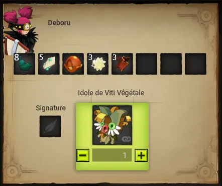 quête La bénédiction de Viti idole viti végétale