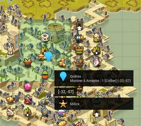 quête À vol d'oiseau dofus