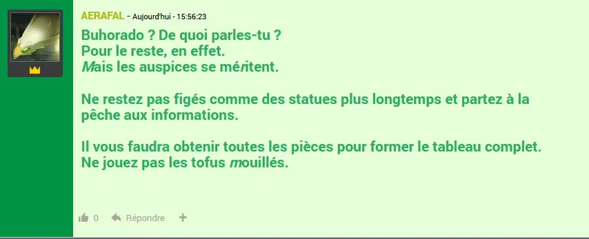 Les Auspices d'Aerafal dofus