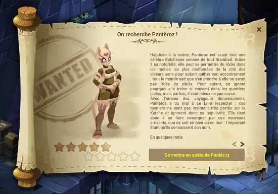 Avis de recherche Pantèroz