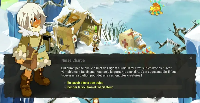 quête Je panse donc j'essuie