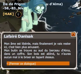 quête Il préfère la mort en mer dofus