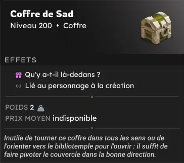 quête Chasse au trésor de Sad dofus