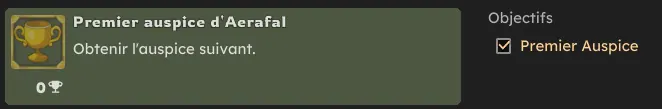 Les Auspices d'Aerafal dofus