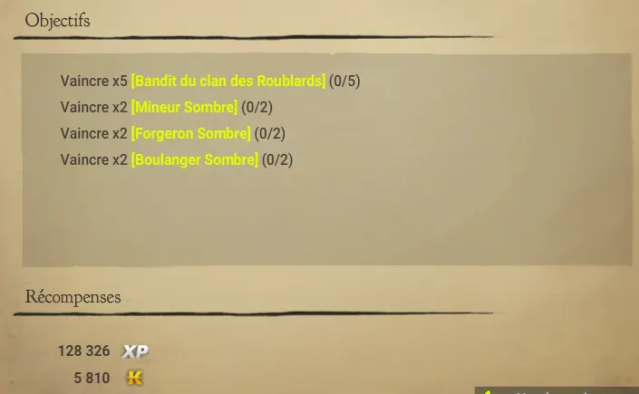 quête C'est du costaud