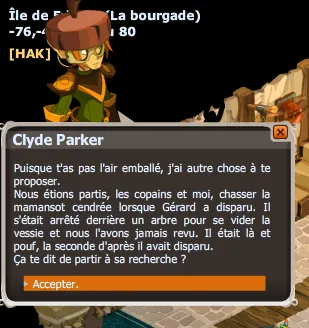 Quête les chasseurs dofus