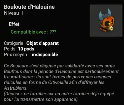 bouloute d'Halouine dofus