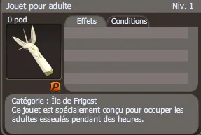 Jouet pour adulte dofus