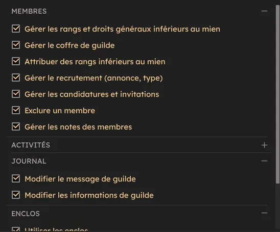 Les guildes dofus