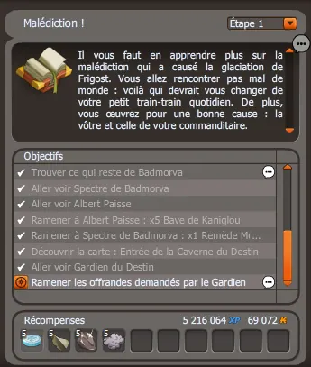 malédiction dofus