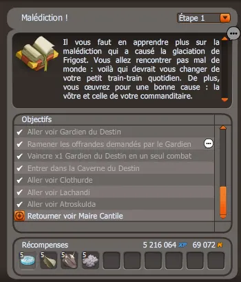 malédiction dofus