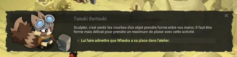 quête Au nom de l'Art dofus