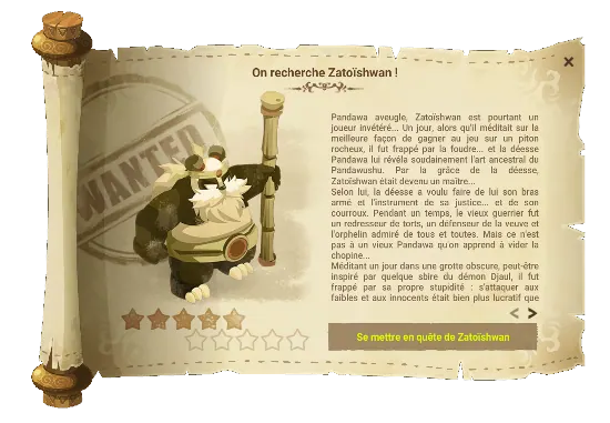 Avis de recherche Zatoïshwan
