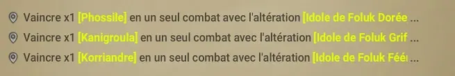 quête La bénédiction de Foluk dofus
