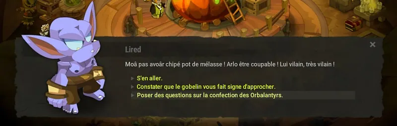 quête En manque d'inspiration dofus