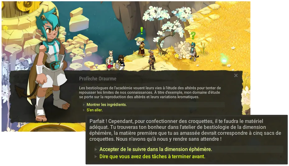 quête Bienvenue en Osatopia dofus
