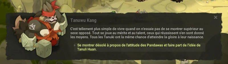 quête L'égalité des sexes dofus