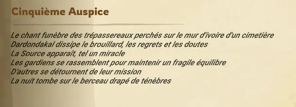 Les Auspices d'Aerafal dofus