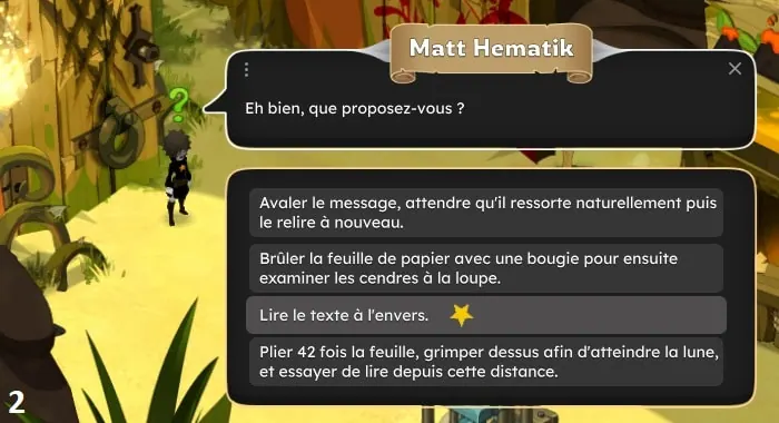 quête Le Secret de la baie Tarad