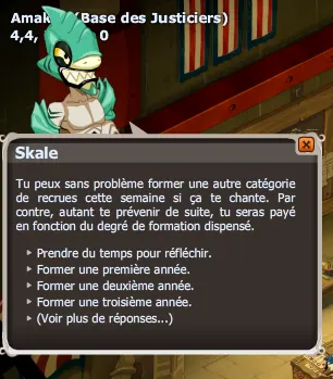 Formation des huitièmes années dofus