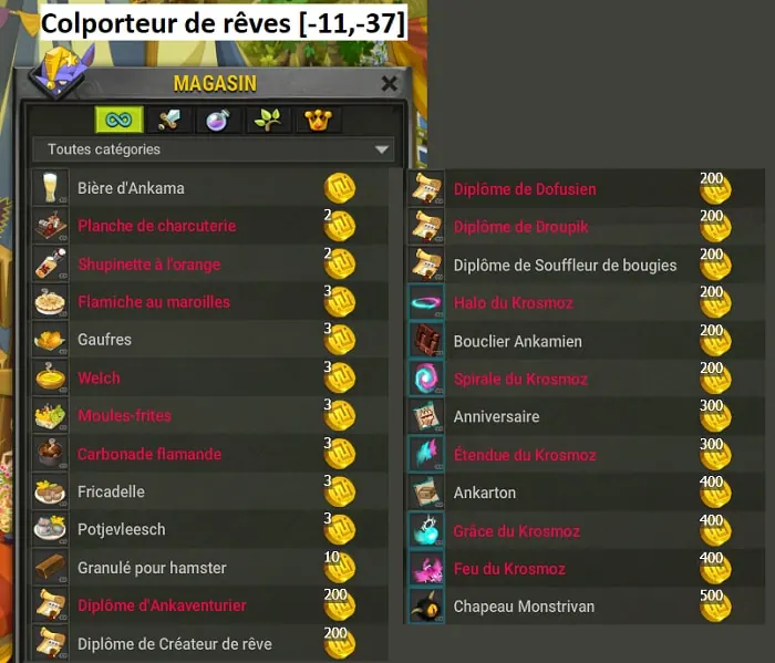 quêtes des 20 ans de Dofus