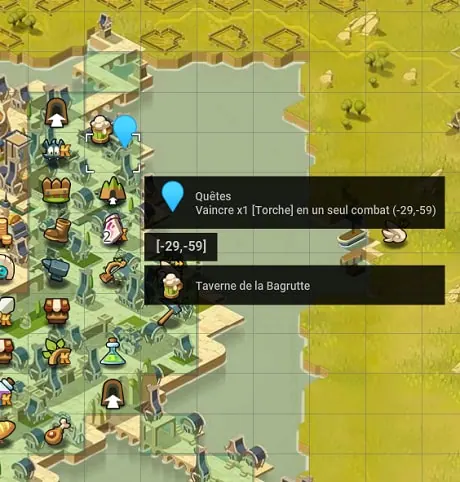 quête Entraînement avec Torche