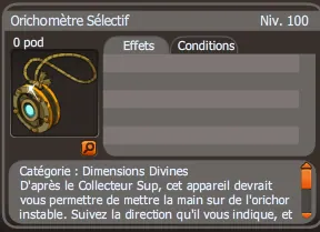 orichomètre sélectif
