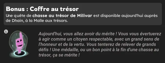 Chasse au trésor de Milivar