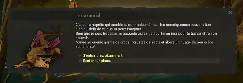 quête Dans la gueule du dragon