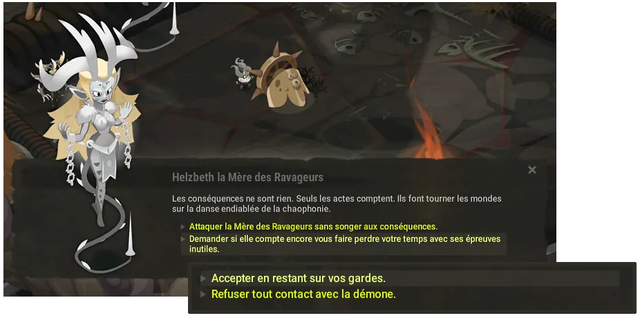 quête Descendre aux cendres