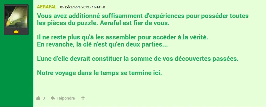 Les Auspices d'Aerafal dofus