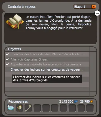 quête Chauffage à moindre frais dofus