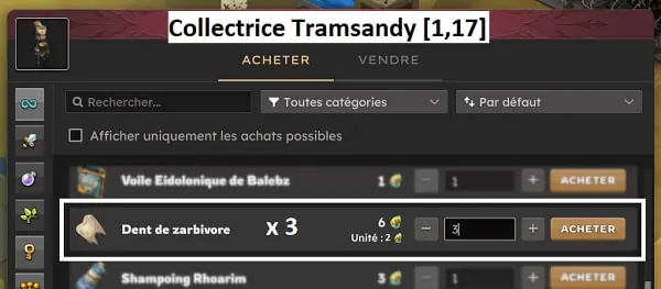 quête Un hôte de marque