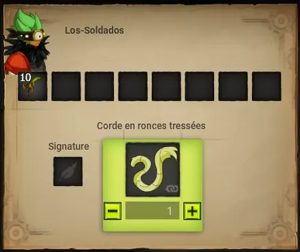 quête Les risques du métier dofus