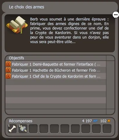 Le choix des armes