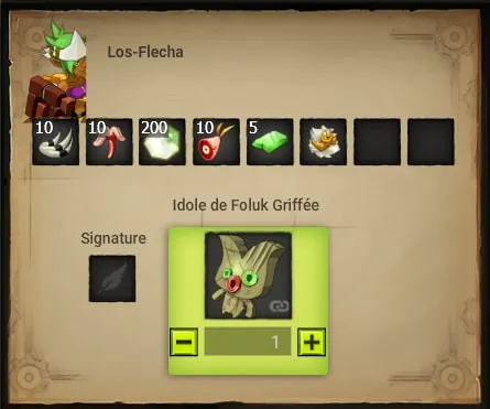 La bénédiction de Foluk idole foluk griffée