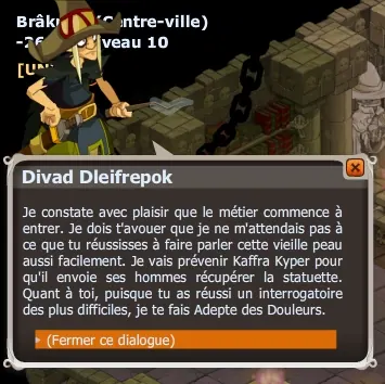 Apprentissage : Adepte des Douleurs
