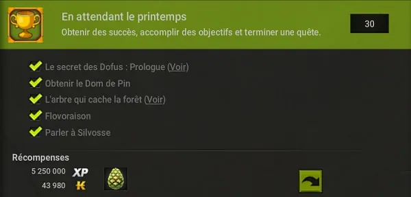 quêtes du dofus sylvestre