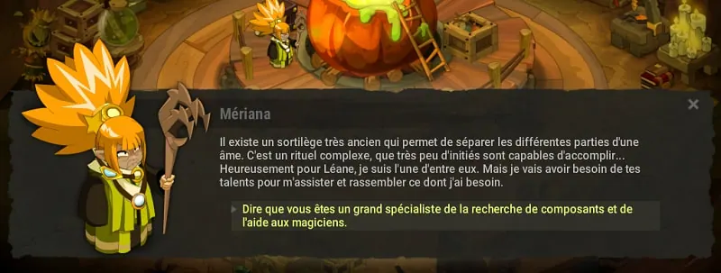 quête Le creuset de Mériana