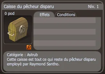 caisse du pêcheur disparu