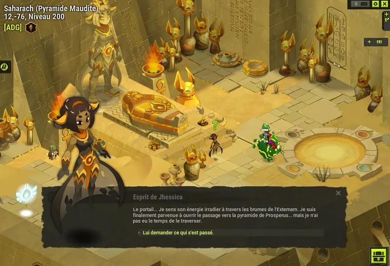 quête Le secret de la pyramide