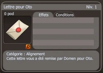 lettre pour oto