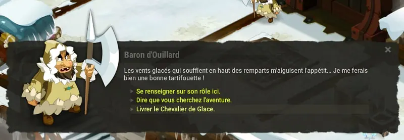 Avis de recherche Chevalier de Glace
