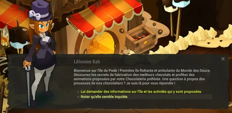 quête Les aléas de la Chocolaterie