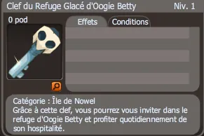 clef du refuge glacé d'Oogie Betty
